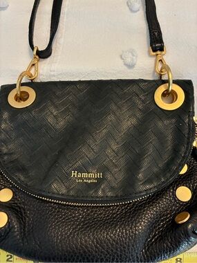 Hammitt Black Leather Crossbody Bag.  Never used.